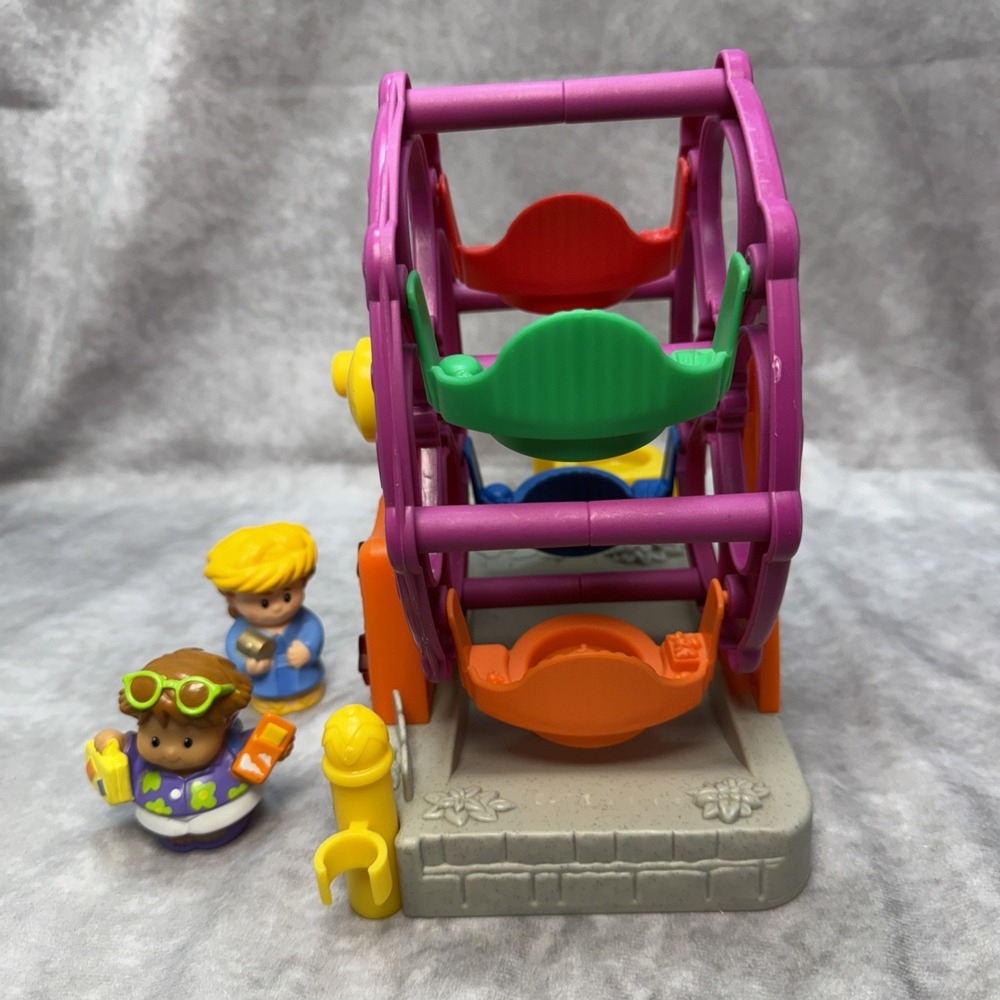 Fisher Price Little People Carnival Musical Ferris Wheel 2003 Lights Sound Work - Picture 8 of 17